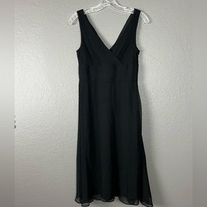 J.Crew Black Chiffon Dress Size 4